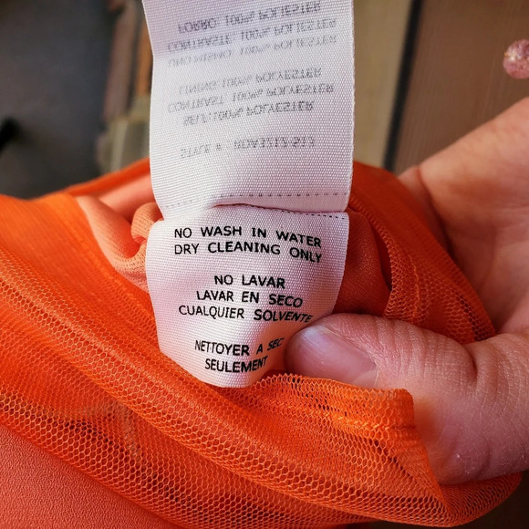 Altar'd State Orange Sleeveless Dress With Leaf Embroidery Size Small - Picture 15 of 15